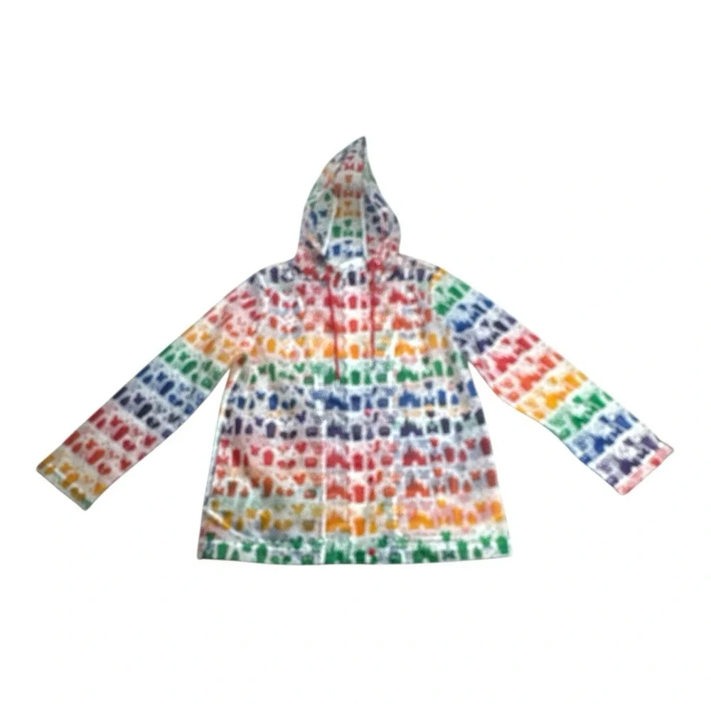 Rainbow Disney Collection Disney Parks Rain Jacket – Clear Translucent Women's M